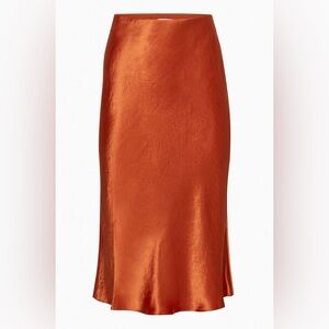 New Aritzia Babaton Slip Satin High-rise midi slip skirt